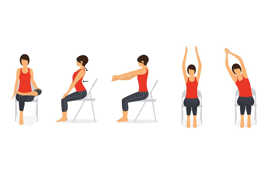 Work from home stretches